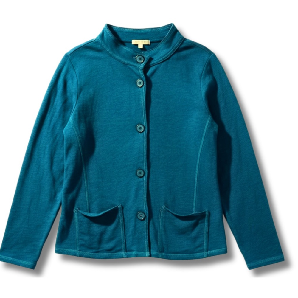 Habitat “Clothes to Live In” Teal Cotton Cardigan – Size‎ S